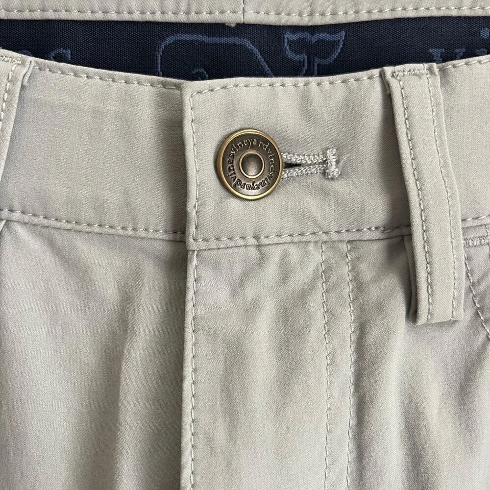 Vineyard Vines Mens Performance Pants 30x32 Gray Casual Golf Preppy Minimalist